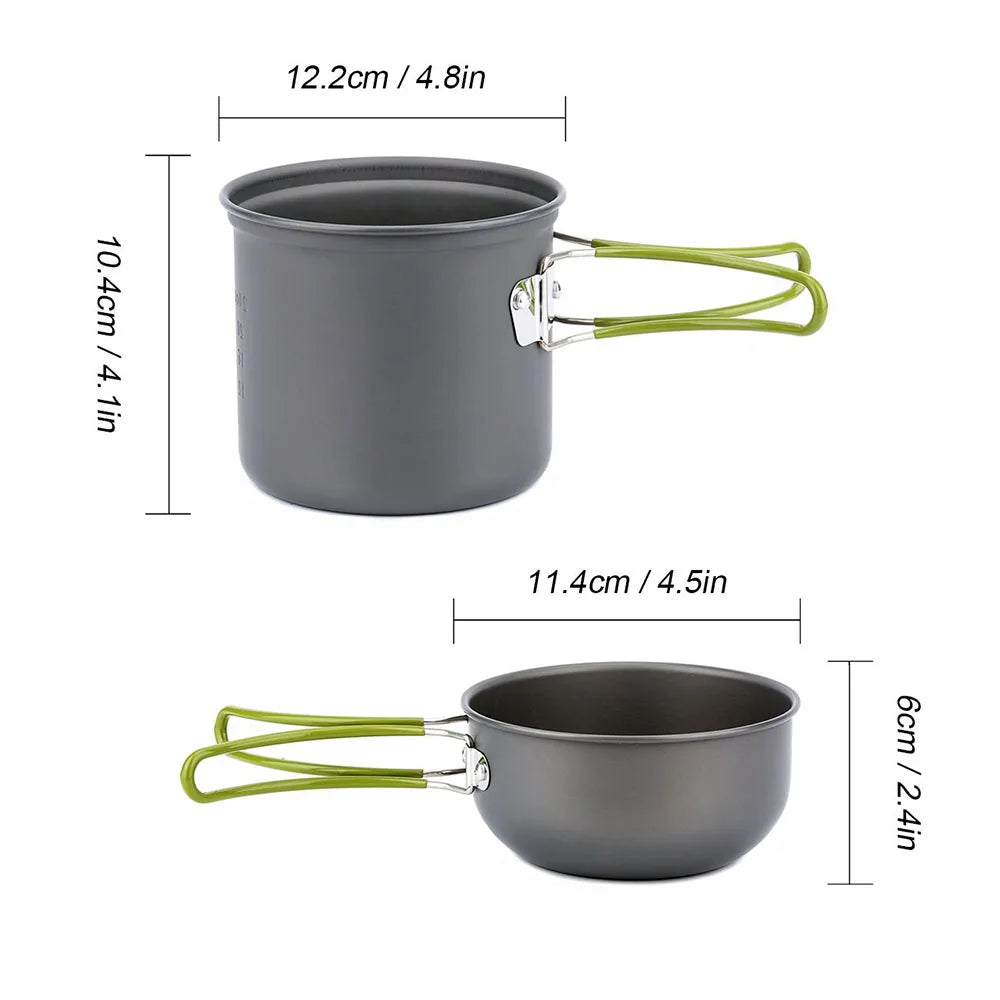 Camping Kookset Ultralight — Compact & Lichtgewicht voor 2 Personen